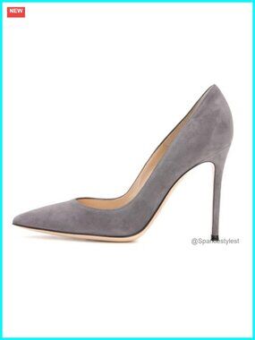 Women's Pointed Toe High Heel Pumps 10cm Suede Stiletto